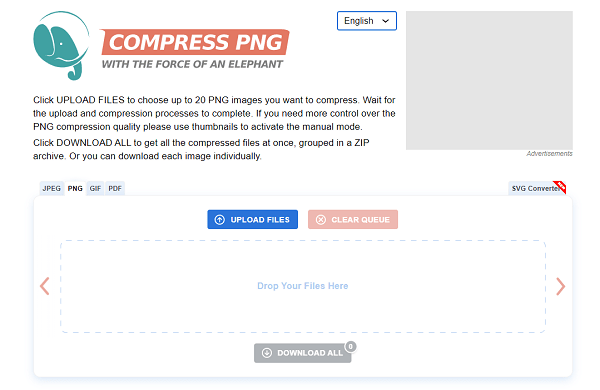 compresser image png avec compresspng.com