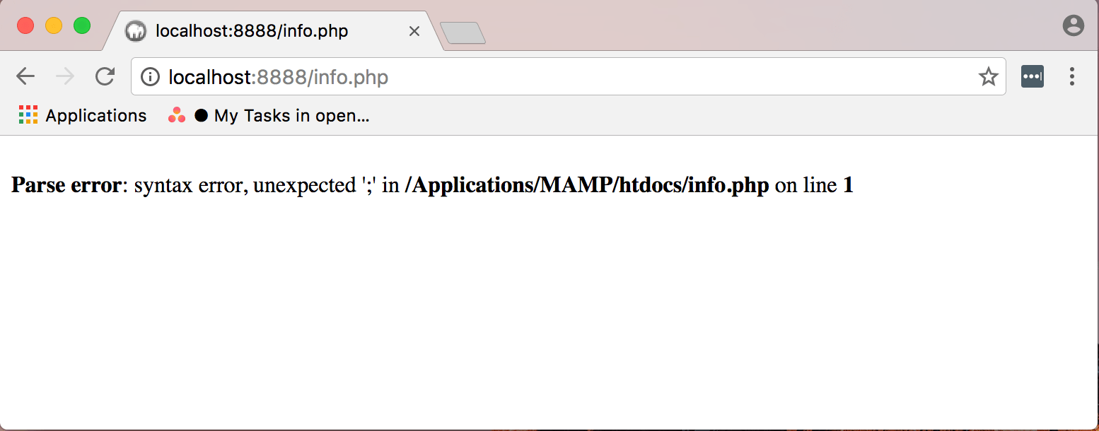 erreur php navigateur