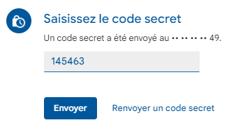 code secret ajouté mail sécurisé gmail