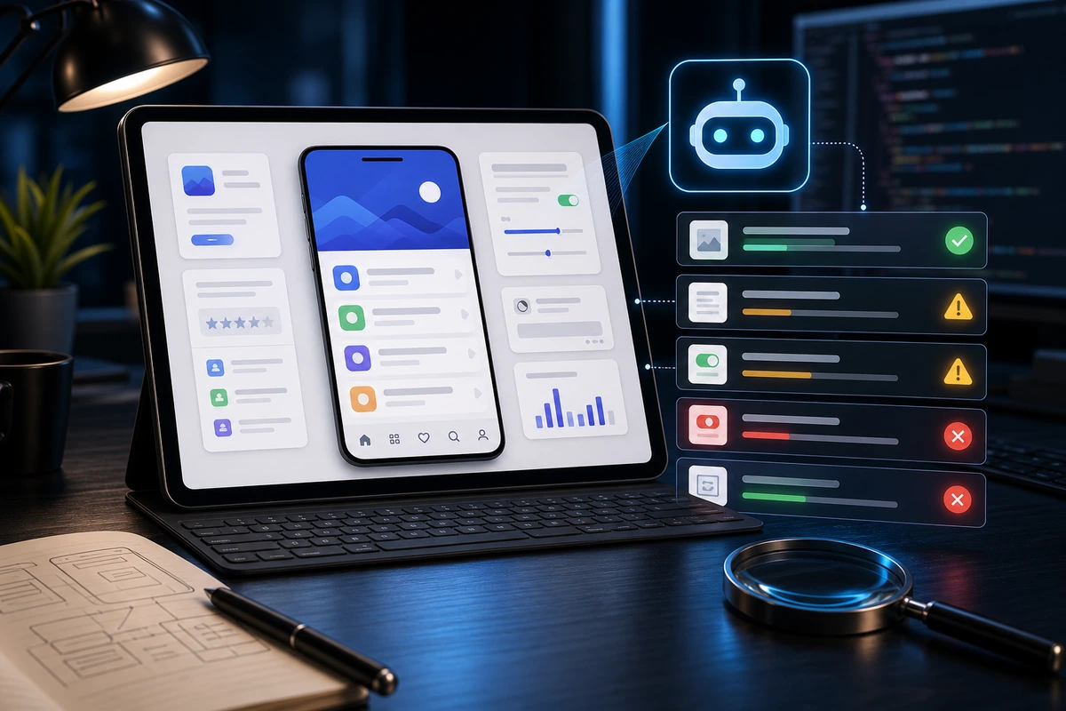 Interface de validation App Store analysee par un agent IA