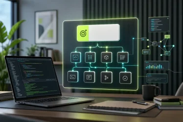 Agent IA Codex avec objectif de travail clair sur un écran futuriste
