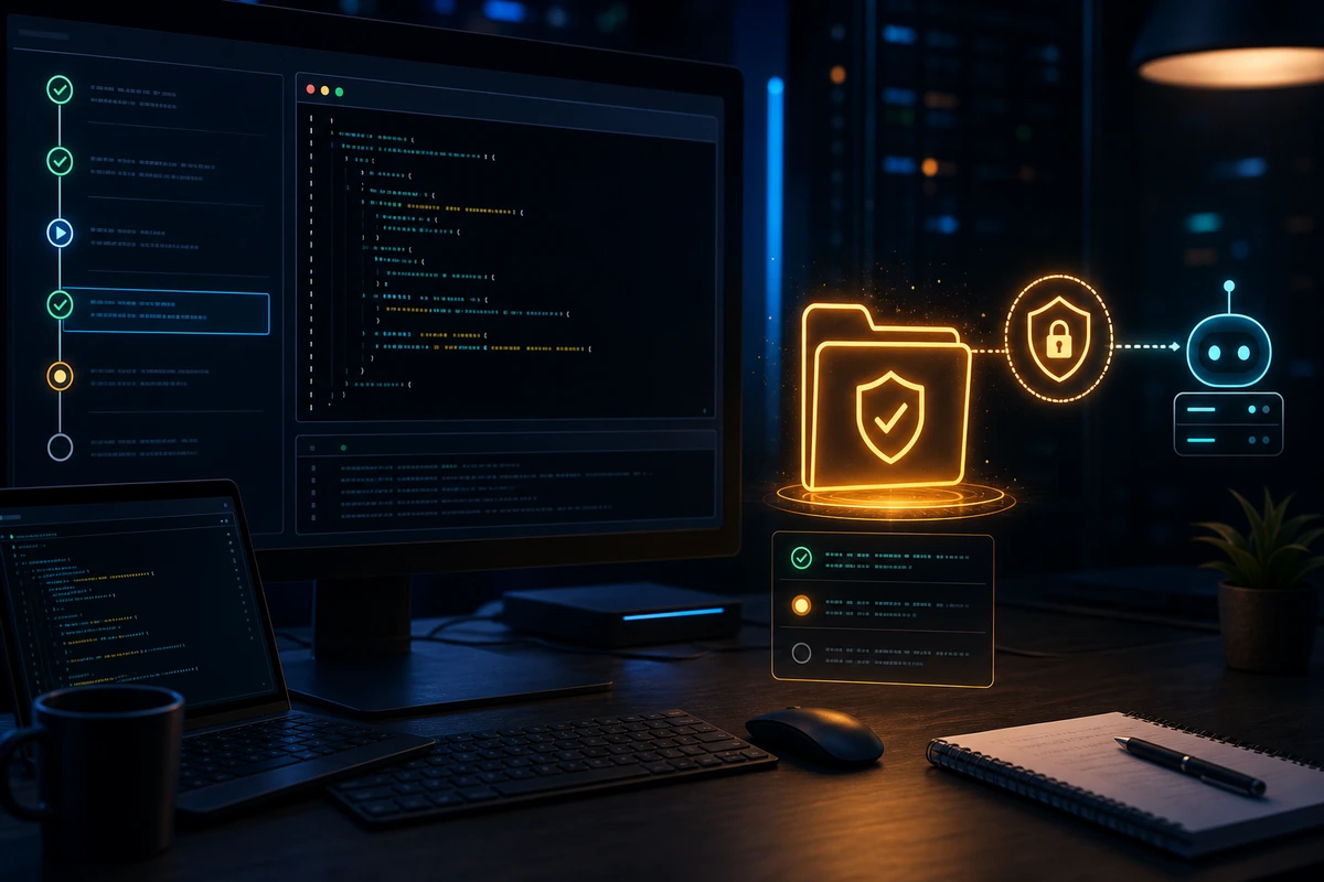 Pipeline CLI headless avec dossier de confiance controle