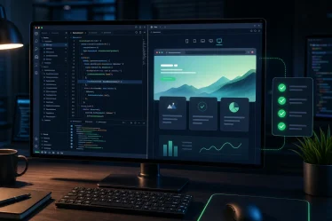 Editeur de code avec apercu web integre pour tester une application