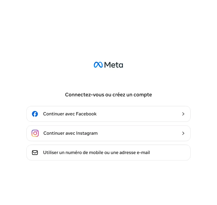 Connexion Meta après le bouton Télécharger NordVPN