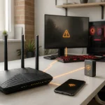 Routeur téléphone et PC utilisés pour diagnostiquer HUENEME NEGEV sur MW4