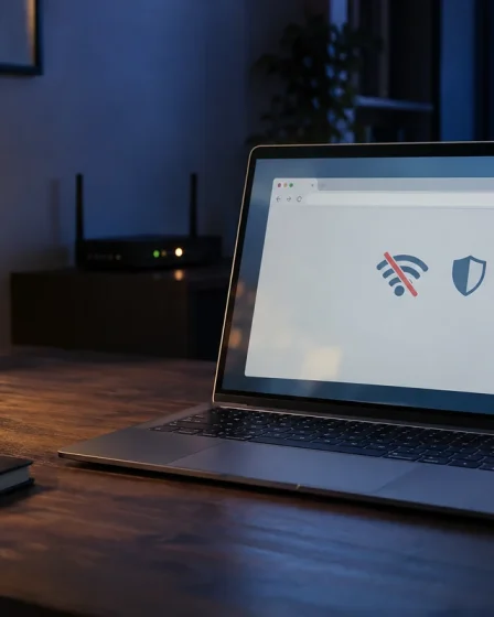 Ordinateur portable dont le navigateur bloque Internet après une coupure VPN